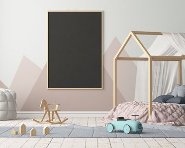 Børneseng formet som et hus